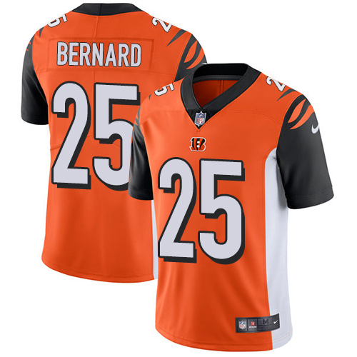 Cincinnati Bengals #25 Giovani Bernard Orange Alternate Men's Stitched Vapor Untouchable Limited Jersey Men's