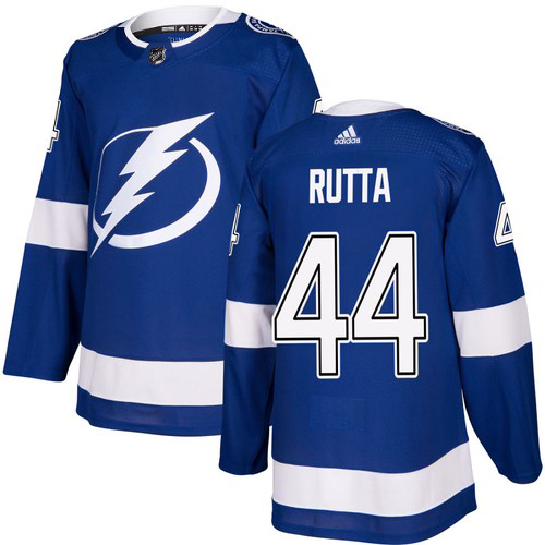 Adidas Tampa Bay Lightning #44 Jan Rutta Blue Home Authentic Stitched Jersey Men's