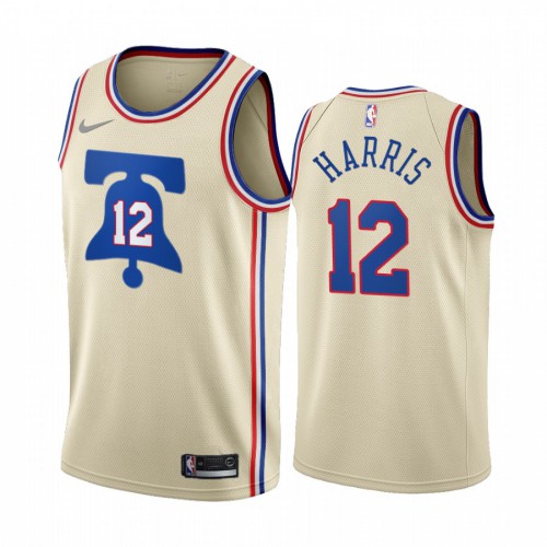Philadelphia Philadelphia 76ers #12 Tobias Harris Cream Youth Swingman 2020-21 Earned Edition Jersey Youth