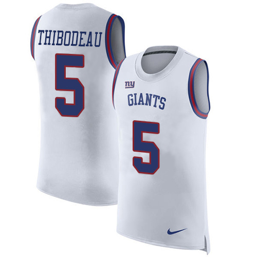 Giants #5 Kayvon Thibodeaux White Men's Stitched Limited Rush Tank Top Jersey