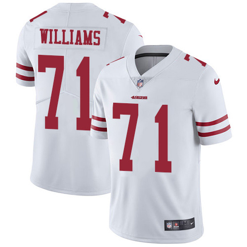 San Francisco San Francisco 49ers #71 Trent Williams White Men's Stitched Vapor Untouchable Limited Jersey Men's