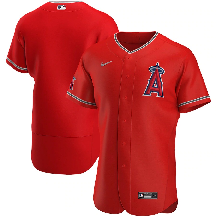 Los Angeles Angels Red Alternate 2020 Authentic Team Logo Jersey