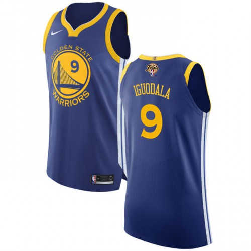 Golden State Warriors #9 Andre Iguodala Blue Youth 2022 Finals Authentic Icon Edition Jersey Youth