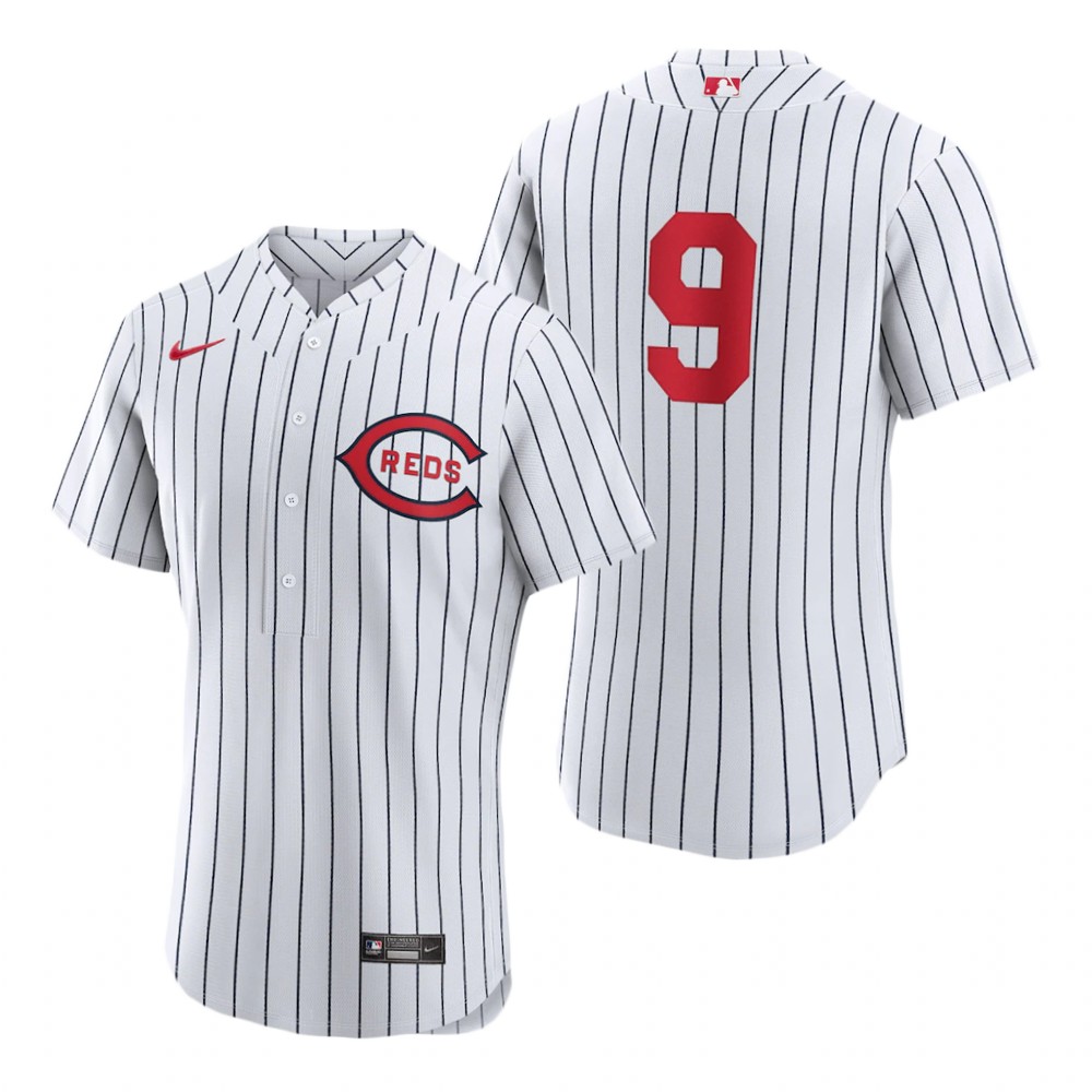 Cincinnati Reds #9 Mike Moustakas Men's 2022 Field Of Dreams Authentic Jersey - White