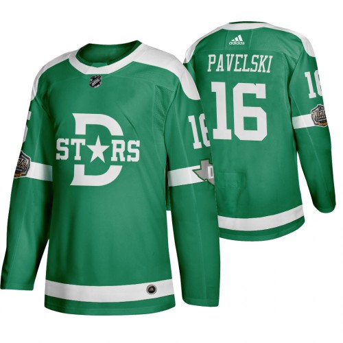 Adidas Dallas Dallas Stars #16 Joe Pavelski Men's Green 2020 Winter Classic Retro Jersey Men's
