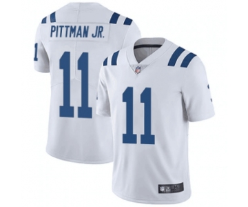 Men's Youth Women's Indianapolis Colts #11 Michael Pittman Jr. White Limited Color Rush Vapor Untouchable Limited Stitched Jersey