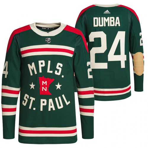 Minnesota Minnesota Wild #24 Matt Dumba Men's Adidas 2022 Winter Classic Authentic Jersey Men's