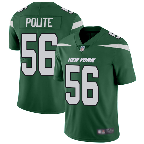 New York Jets #56 Jachai Polite Green Team Color Men's Stitched Vapor Untouchable Limited Jersey Men's