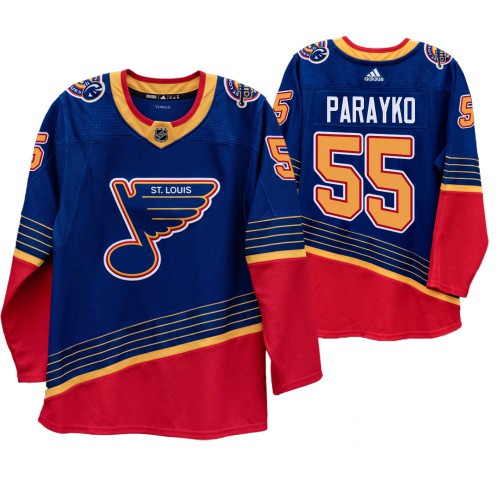 St. Louis St. Louis Blues #55 Colton Parayko 90s Vintage 2019-20 Authentic Royal Jersey Men's