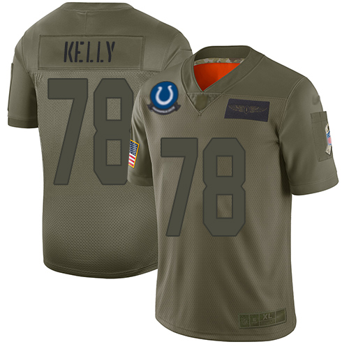 Indianapolis Colts #78 Ryan Kelly Camo Men's Stitched Limited 2019 Salute To Service Jersey Men's