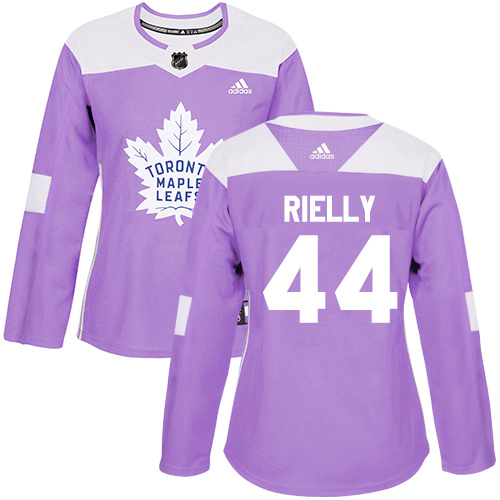 Adidas Maple Toronto Maple Leafs #44 Morgan Rielly Purple Authentic Fights Cancer Women's Stitched Jersey Womens