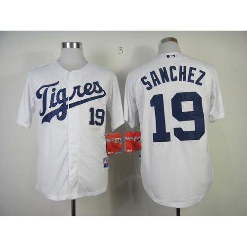 Detroit Tigers #19 Anibal Sanchez White 