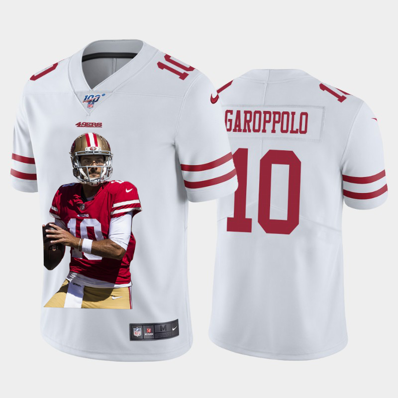San Francisco 49ers #10 Jimmy Garoppolo Team Hero Vapor Limited 100 Jersey White