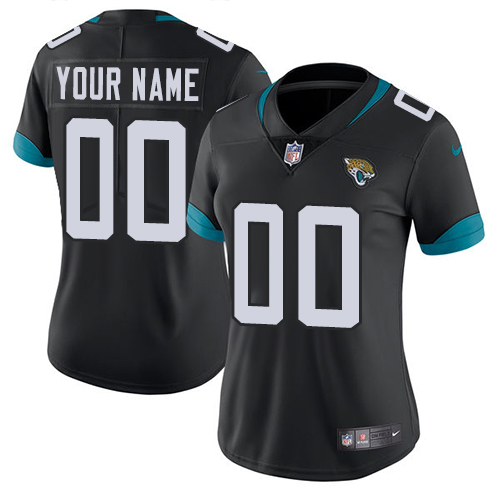 Jacksonville Jaguars Customized Black Alternate Stitched Vapor Untouchable Limited Women's Jersey