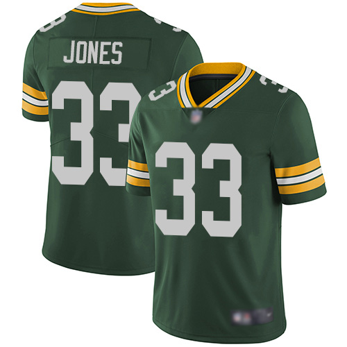 Packers #33 Aaron Jones Green Team Color Youth Stitched Vapor Untouchable Limited Jersey