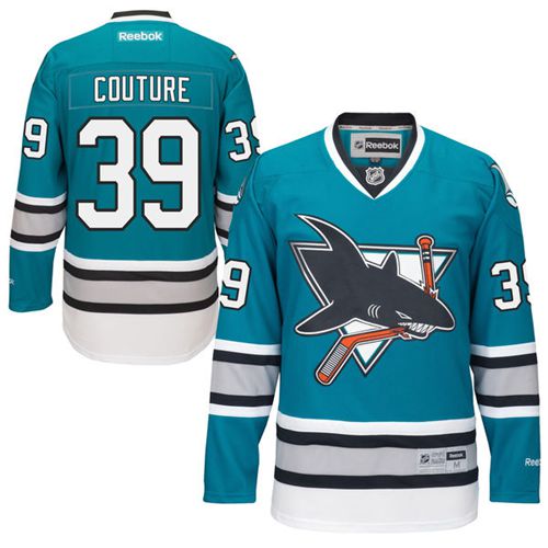 San Jose Sharks #39 Logan Couture Teal 25th Anniversary Stitched Jersey Men's