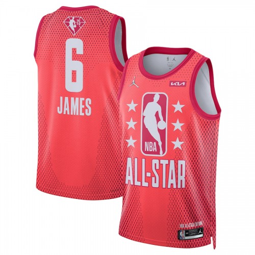 Los Angeles Lakers #6 LeBron James Jordan Brand 2022 All-Star Game Swingman Jersey - Maroon Mens