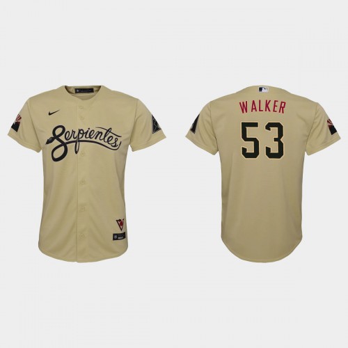 Arizona Arizona Diamondbacks #53 Christian Walker Youth 2021 City Connect Jersey Gold Youth