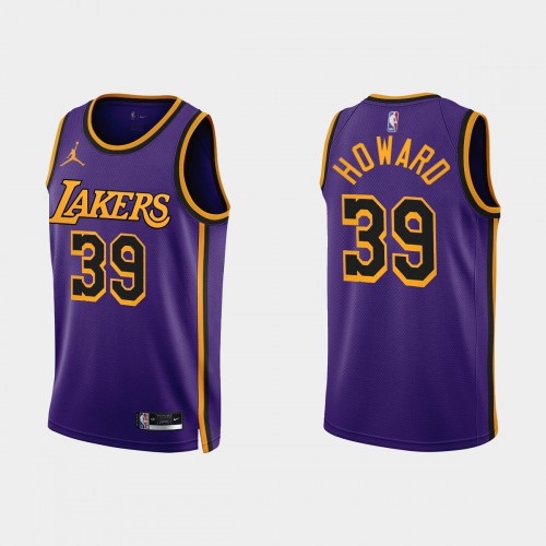 Los Angeles Los Angeles Lakers #39 Dwight Howard Purple Mens 2022-23 Statement Edition Jersey Mens