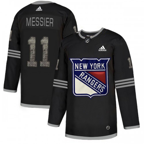 Adidas New York Rangers #11 Mark Messier Black Authentic Classic Stitched Jersey Men's