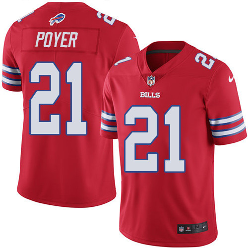 Buffalo Bills #21 Jordan Poyer Red Youth Stitched Limited Rush Jersey Youth