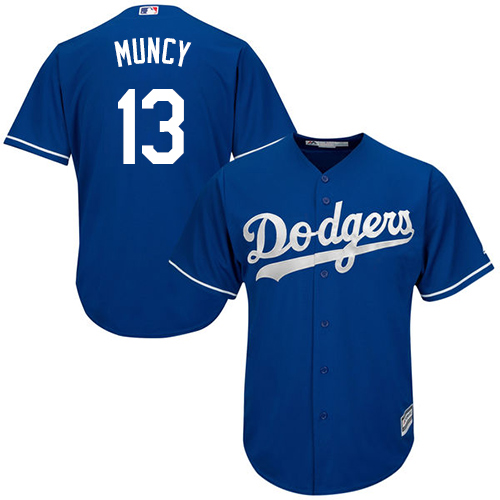 Los Angeles Dodgers #13 Max Muncy Blue New Cool Base Stitched Jersey Men's