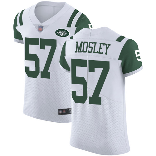Jets #57 C.J. Mosley White Men's Stitched Vapor Untouchable Elite Jersey