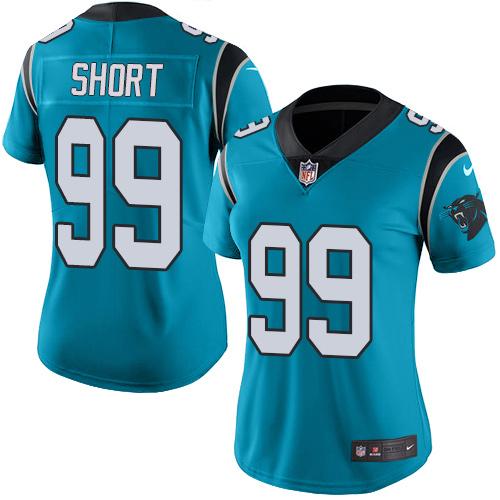 Carolina Panthers #99 Kawann Short Blue Alternate Women's Stitched Vapor Untouchable Limited Jersey Womens