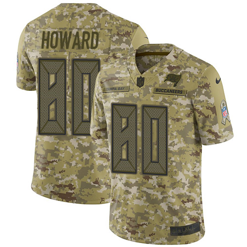 Tampa Bay Buccaneers #80 O. J. Howard Camo Youth Stitched Limited 2018 Salute to Service Jersey Youth