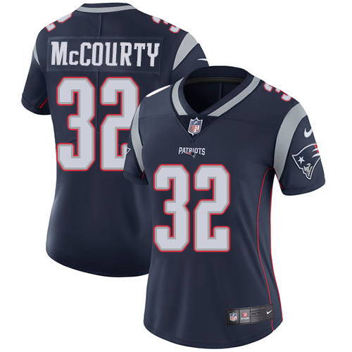 Patriots #32 Devin McCourty Navy Blue Team Color Women's Stitched Vapor Untouchable Limited Jersey