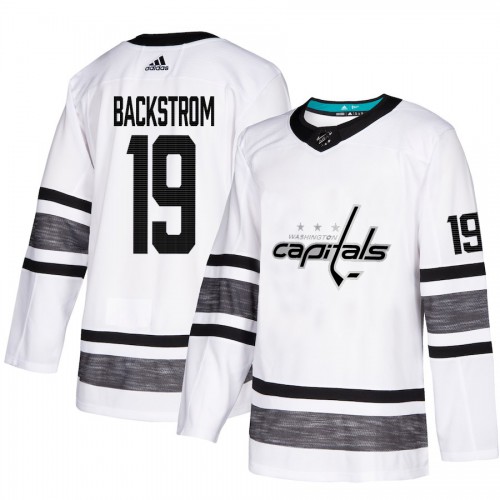 Adidas Washington Capitals #19 Nicklas Backstrom White 2019 All-Star Game Parley Authentic Stitched Jersey Men's
