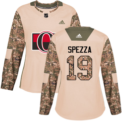 Adidas Ottawa Senators #19 Jason Spezza Camo Authentic 2017 Veterans Day Women's Stitched Jersey Womens