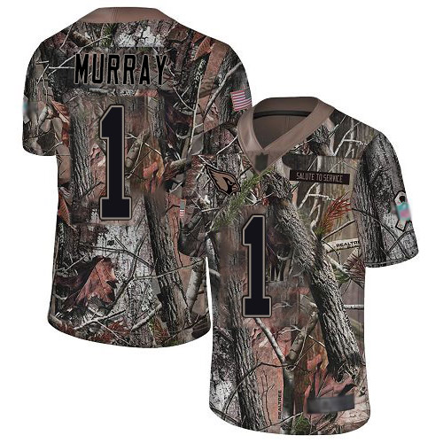 Cardinals #1 Kyler Murray Camo Men's Stitched Limited Rush Realtree Jersey