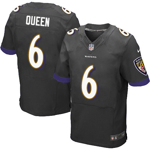 Ravens #6 Patrick Queen Black Alternate Men's Stitched New Elite Jersey