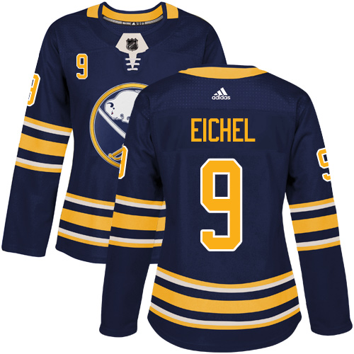 Adidas Buffalo Sabres #9 Jack Eichel Navy Blue Home Authentic Women's Stitched Jersey Womens