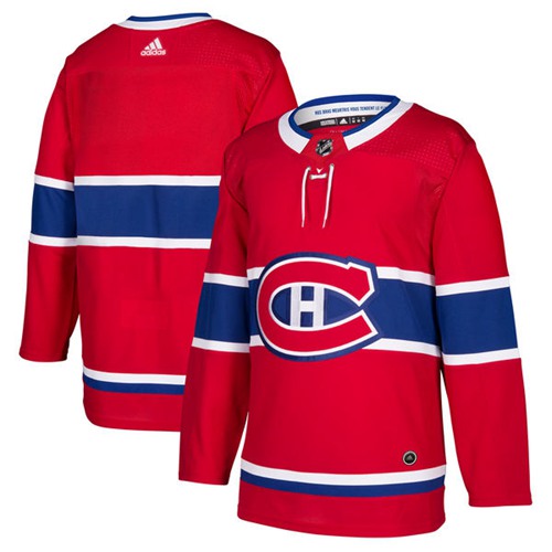 Adidas Canadiens Blank Red Home Authentic Stitched Jersey