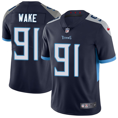 Tennessee Titans #91 Cameron Wake Navy Blue Team Color Men's Stitched Vapor Untouchable Limited Jersey Men's