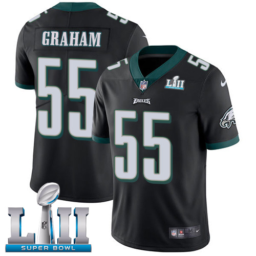 Eagles #55 Brandon Graham Black Alternate Super Bowl LII Men's Stitched Vapor Untouchable Limited Jersey