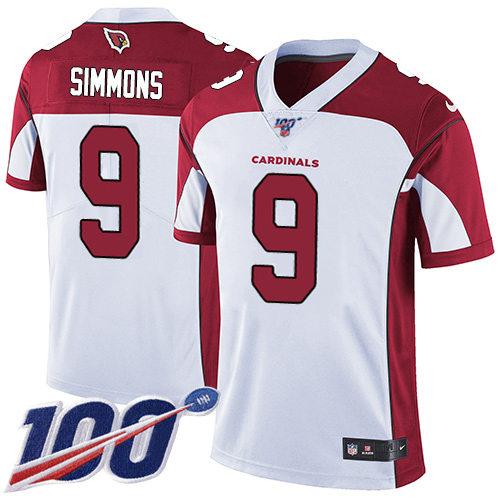 Cardinals #9 Isaiah Simmons White Youth Stitched 100th Season Vapor Untouchable Limited Jersey