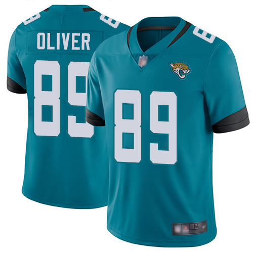 Jacksonville Jaguars #89 Josh Oliver Teal Green Alternate Men's Stitched Vapor Untouchable Limited Jersey Men's