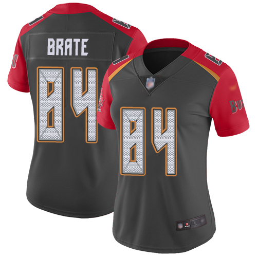 Tampa Bay Buccaneers #84 Cameron Brate Gray Women's Stitched Limited Inverted Legend Jersey Womens