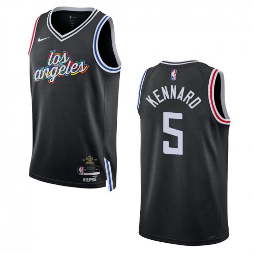 Los Angeles Los Angeles Clippers #5 Luke Kennard Unisex Black 2022-23 Swingman Jersey - City Edition Mens