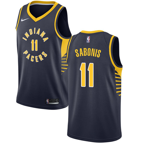 Indiana Pacers #11 Domantas Sabonis Navy Blue Youth Swingman Icon Edition Jersey Youth