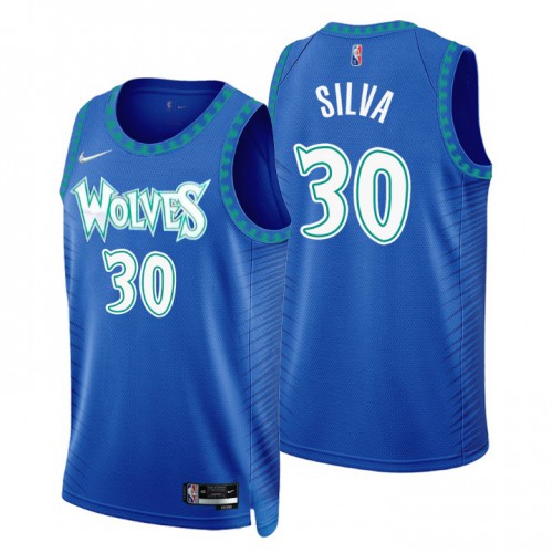 Minnesota Minnesota Timberwolves #30 Chris Silva Mens Royal 2021/22 Swingman Jersey - City Edition Mens
