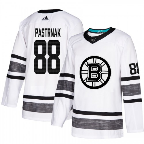 Adidas Boston Bruins #88 David Pastrnak White Authentic 2019 All-Star Youth Stitched Jersey Youth