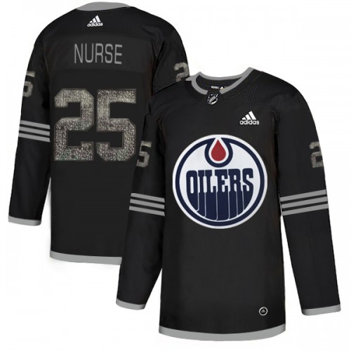Adidas Edmonton Oilers #25 Darnell Nurse Black Authentic Classic Stitched Jersey Men's