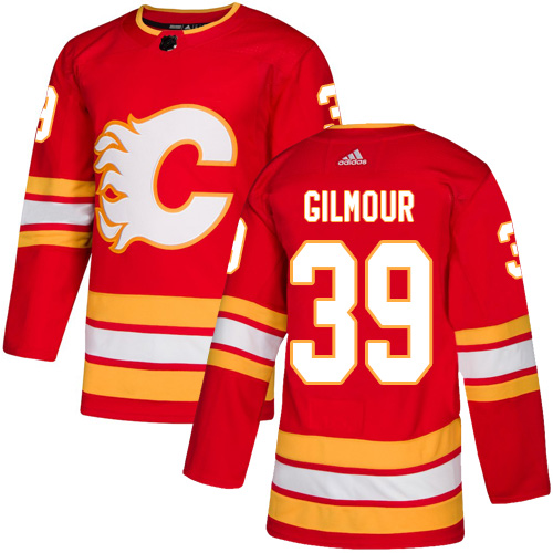 Adidas Calgary Flames #39 Doug Gilmour Red Alternate Authentic Stitched Jersey Men's