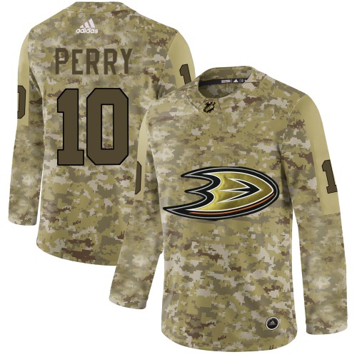 Adidas Anaheim Ducks #10 Corey Perry Camo Authentic Stitched Jersey Men's