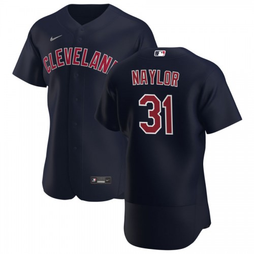 Cleveland Guardians #31 Josh Naylor Men's Navy Alternate 2020 Authentic Player Jersey Men's