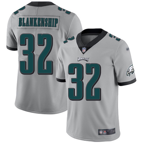 Eagles #32 Reed Blankenship Silver Men's Stitched Limited Inverted Legend Jersey
